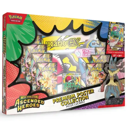 Pokémon TCG Ascended Heroes Premium Poster Collection Mega Lucario FRA