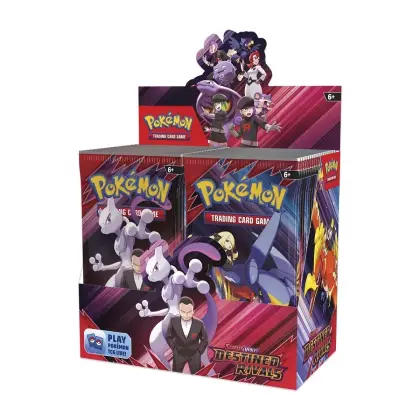 Boîte de présentation de boosters Destined Rivals du JCC Pokémon Écarlate et Violet ENG