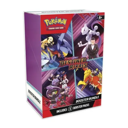 Lot de boosters Destined Rivals du JCC Pokémon Écarlate et Violet (6 paquets) ENG