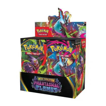 Pokémon TCG : Mega Evolution Phantasmal Flames Booster Display Box (36 paquets) ENG