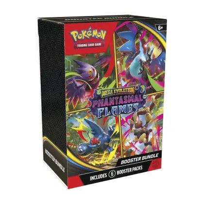 Pokémon TCG : Mega Evolution Phantasmal Flames Booster Bundle (6 packs) ENG