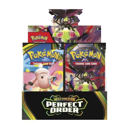 Boîte de présentation de boosters d'ordre parfait Mega Evolution du JCC Pokémon (36 paquets) ENG