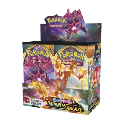Pokémon TCG Épée et Bouclier Darkness Ablaze Booster Boîte de présentation (36 paquets) ENG
