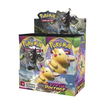 Boîte de présentation de booster de tension vive Épée et Bouclier du JCC Pokémon (36 paquets) ENG