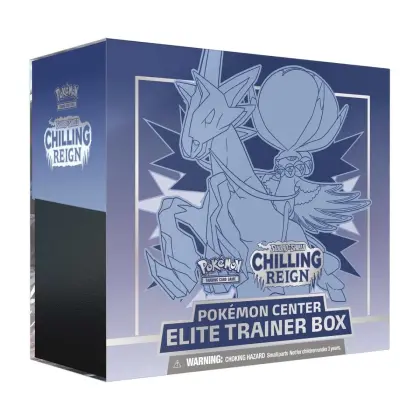 Pokémon TCG Chilling Reign Pokemon Center Shadow Rider Calyrex Elite Trainer Box ENG