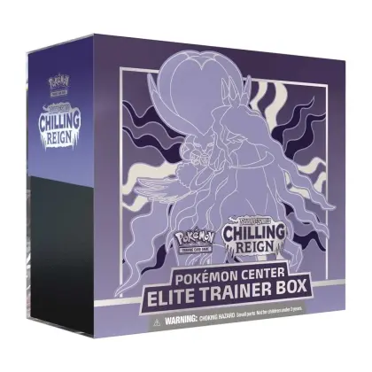 Pokémon Épée et Bouclier Chilling Reign Pokémon Center Elite Trainer Box (Shadow Rider Calyrex) ENG