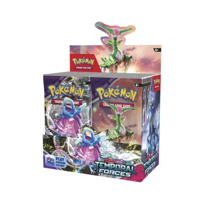 Pokémon TCG : Boîte de présentation de boosters de forces temporelles écarlate et violette (36 paquets) ENG