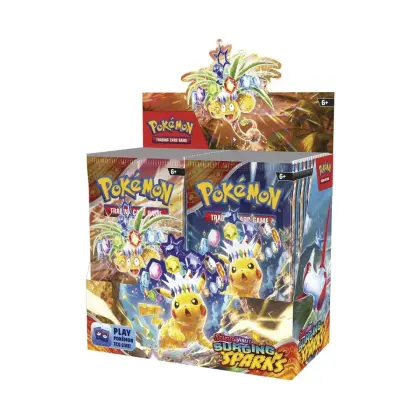 Pokémon TCG Boîte de présentation de boosters d'étincelles écarlates et violettes (36 paquets) ENG