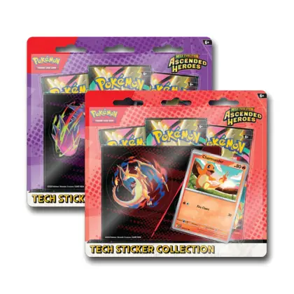 Pokémon TCG : Collection d'autocollants techniques Mega Evolution Ascended Heroes (les styles varient) ENG